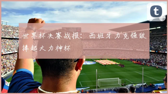 世界杯决赛战报：西班牙力克强敌捧起大力神杯