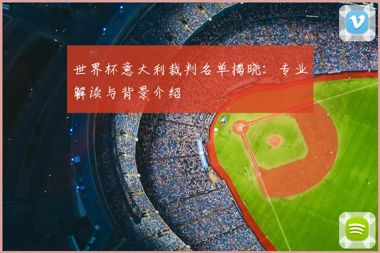 世界杯意大利裁判名单揭晓：专业解读与背景介绍