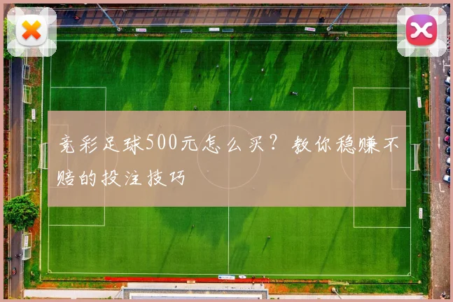 竞彩足球500元怎么买？教你稳赚不赔的投注技巧