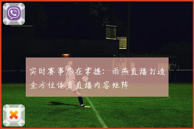 实时赛事尽在掌握：雨燕直播打造全方位体育直播内容矩阵